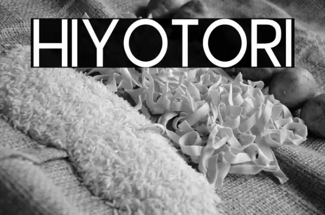 Hiyotori Font examples