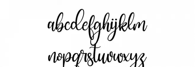 hi Mellati フォント 小文字