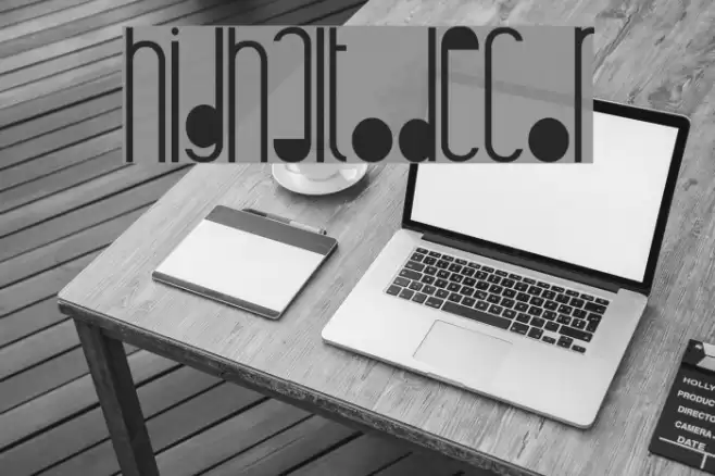 highaltodecor 字体 examples