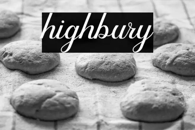 highbury Font examples