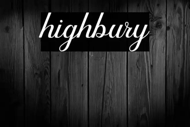 highbury Font examples