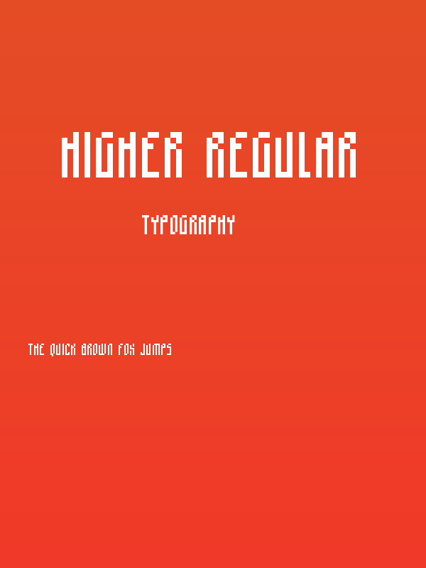 higher Regular Poster