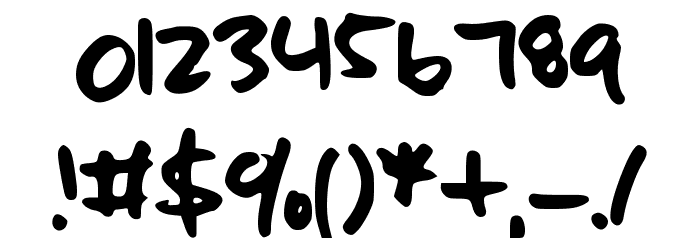highforfive Font OTHER CHARS