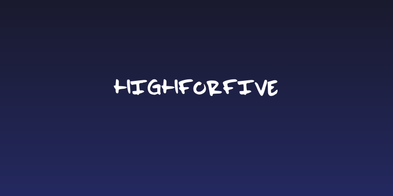 highforfive Social Header