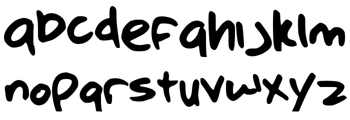 highforfive Font LOWERCASE