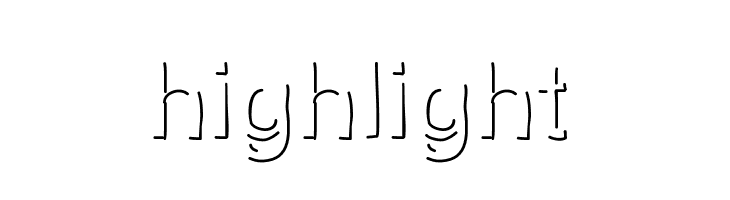 highlight फ़ॉन्ट