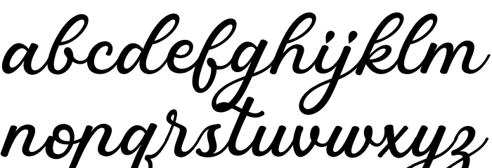 highline Font LOWERCASE