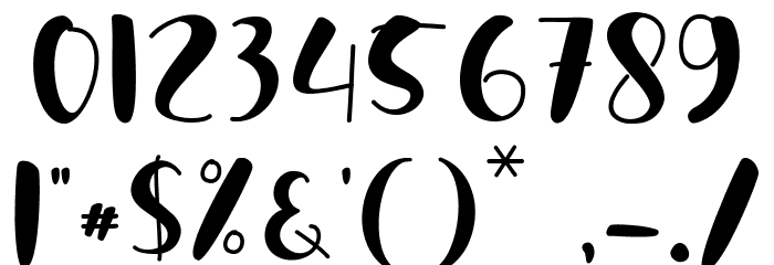 hijoana Font OTHER CHARS