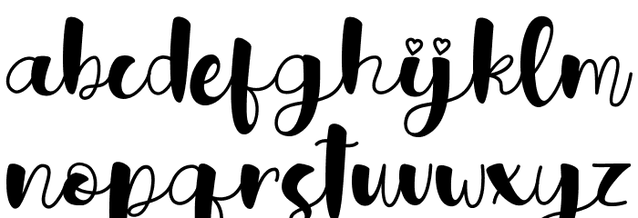hijoana Font LOWERCASE