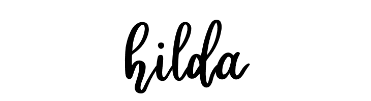 hilda  font caratteri gratis