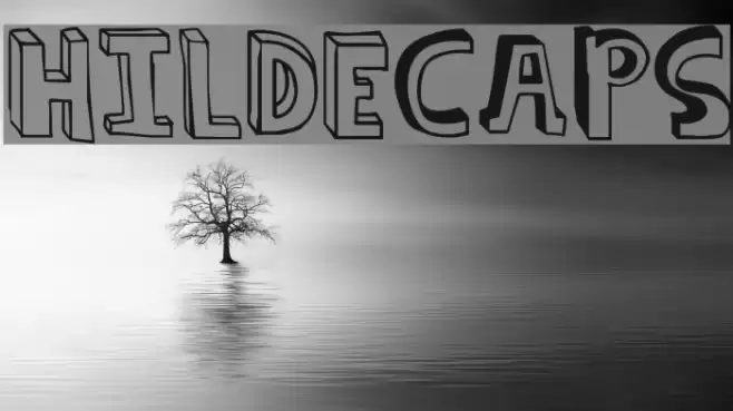 hildeCAPS Font examples