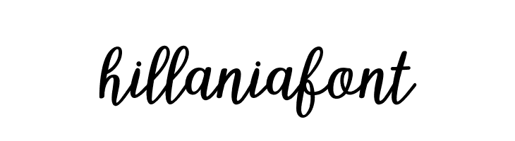 hillaniafont  Fuentes Gratis Descargar