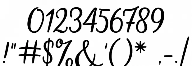 hillaniafont Font OTHER CHARS