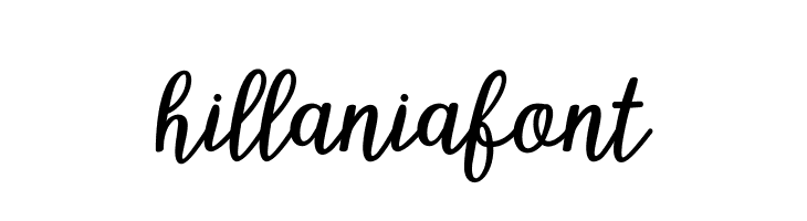 hillaniafont  Frei Schriftart Herunterladen
