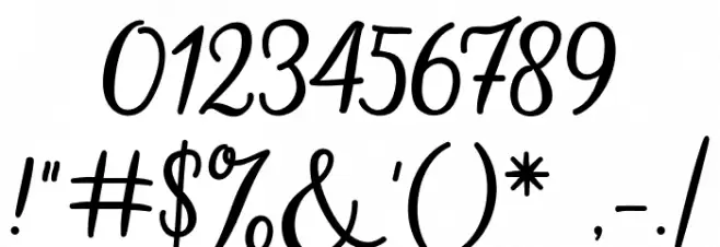 hillaniafont Font OTHER CHARS