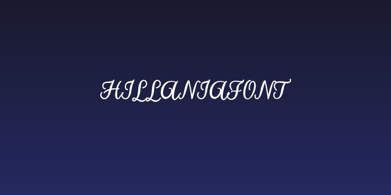 hillaniafont Social Header