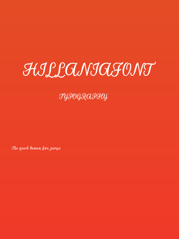 hillaniafont Poster