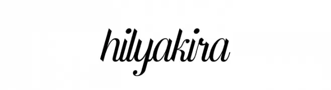 hilyakira  नि: शुल्क फ़ॉन्ट्स डाउनलोड