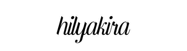 hilyakira  Free Fonts Download