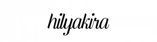 hilyakira  Frei Schriftart Herunterladen