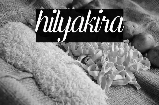 hilyakira Font examples