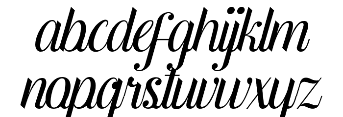 hilyakira Font LOWERCASE