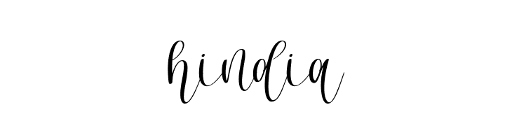 hindia  Frei Schriftart Herunterladen