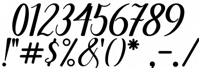 hinonagata-Regular Font OTHER CHARS