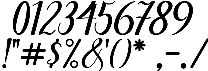 hinonagata-Regular Font OTHER CHARS