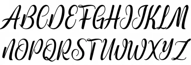 hinonagata-Regular Schriftart Groß