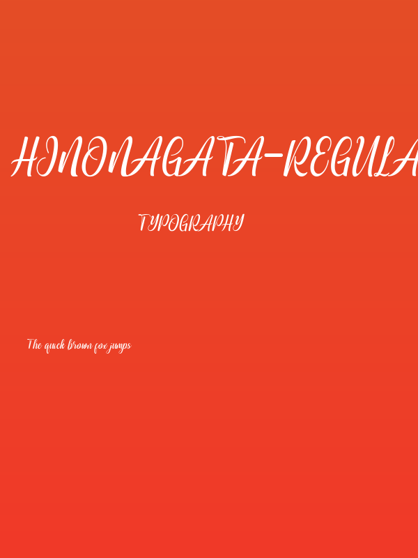 hinonagata-Regular Poster