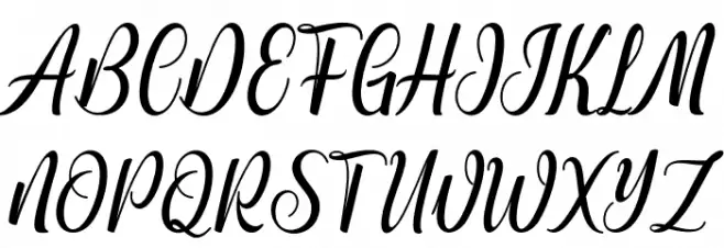 hinonagata-Regular Schriftart Groß