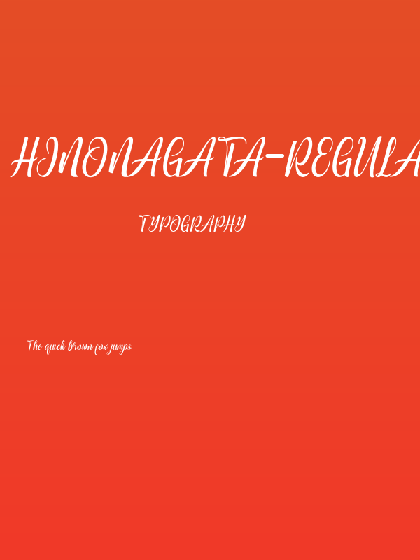hinonagata-Regular Poster