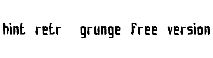 hint-retrò-grunge_free-version  नि: शुल्क फ़ॉन्ट्स डाउनलोड