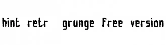 hint-retrò-grunge_free-version  les polices de caractères gratuit tlcharger