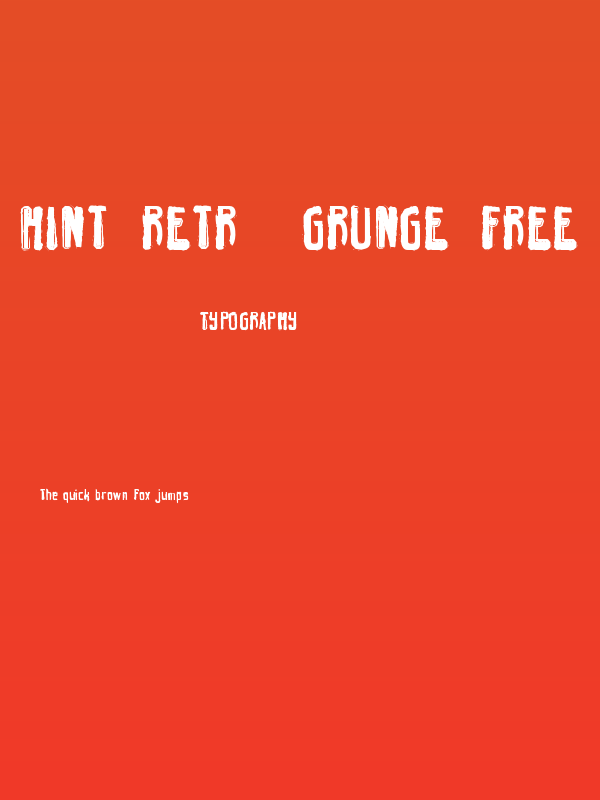 hint-retrò-grunge_free-version Poster