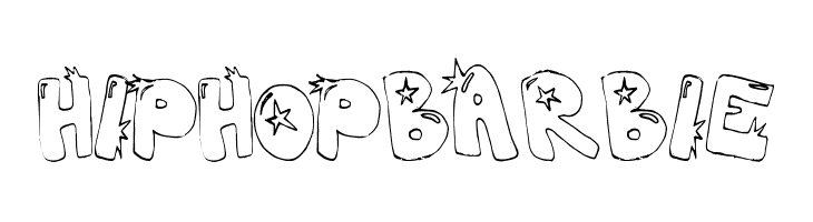 hiphopbarbie  Frei Schriftart Herunterladen