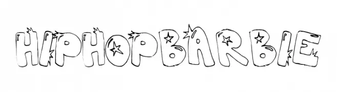 hiphopbarbie  Frei Schriftart Herunterladen