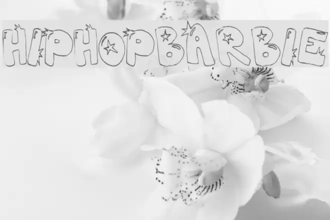 hiphopbarbie Font examples
