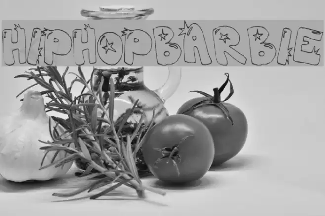 hiphopbarbie Font examples