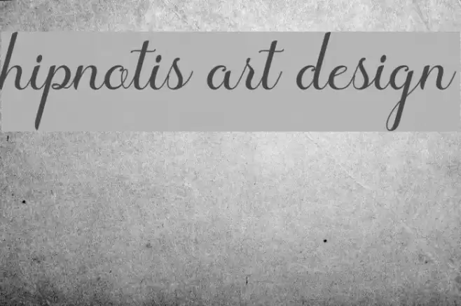hipnotis art design Font examples
