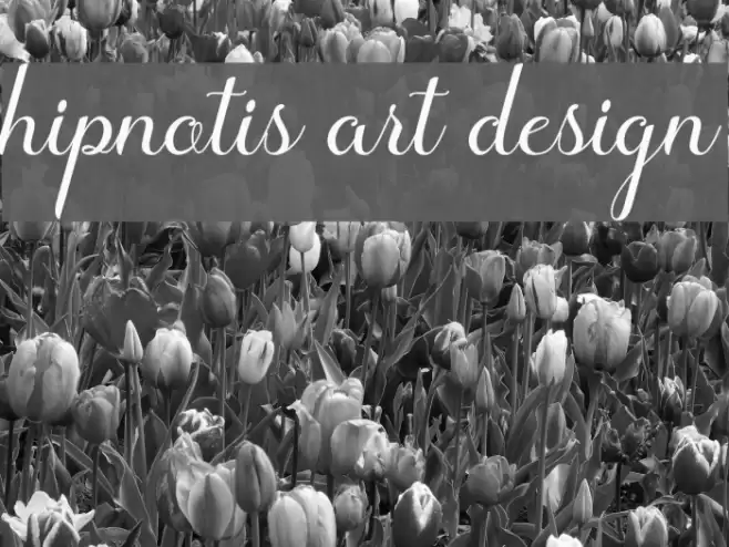 hipnotis art design Font examples