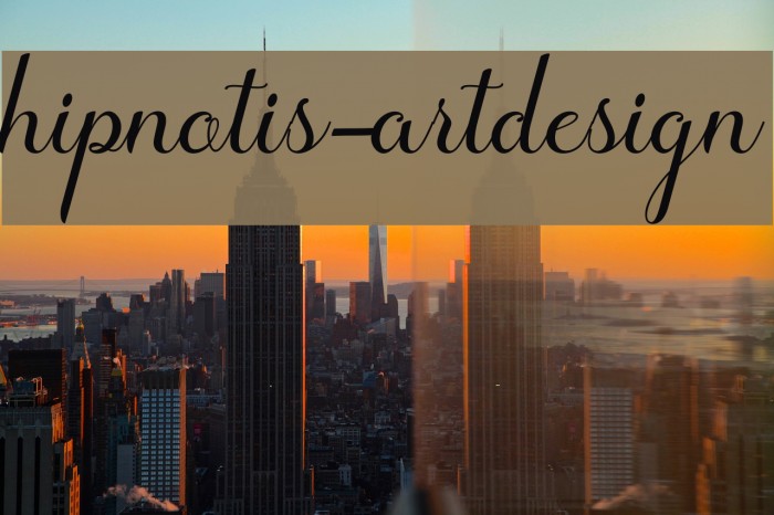 hipnotis-artdesign Font examples