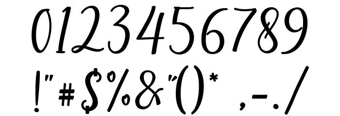 hista-demo Font OTHER CHARS