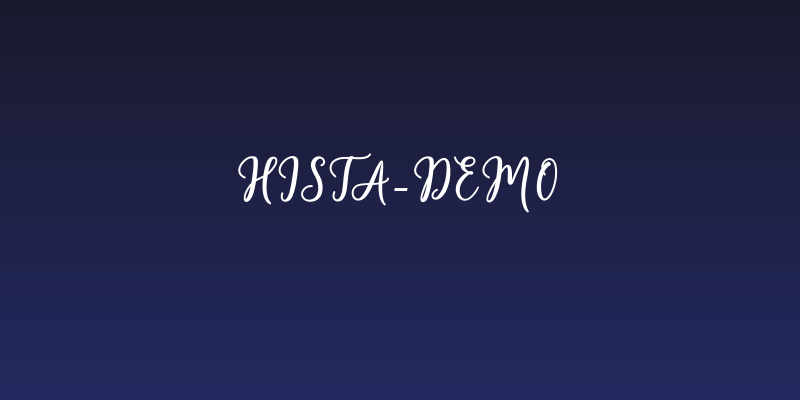 hista-demo Social Header