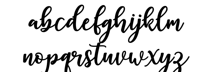 hista-demo Font LOWERCASE