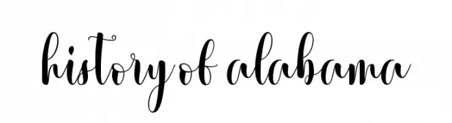 history of alabama  Free Fonts Download