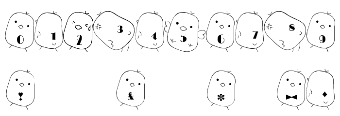 hiyo Font Fonte OUTROS PERSONAGENS