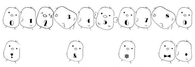 hiyo Font Fonte OUTROS PERSONAGENS
