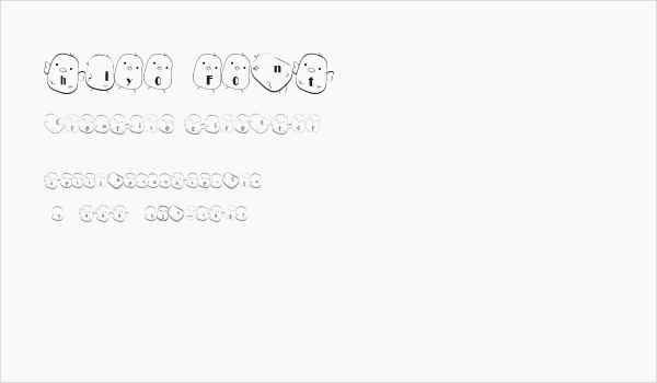 hiyo Font Business Card